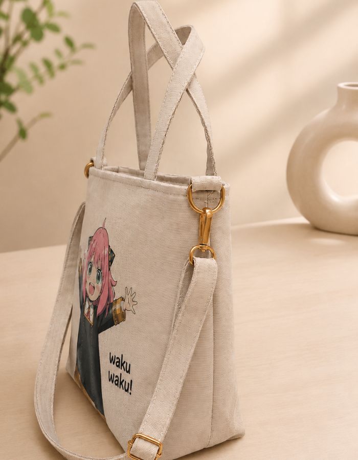 Anya Forger Anime Hand-Painted Shoulder Bag For Girls