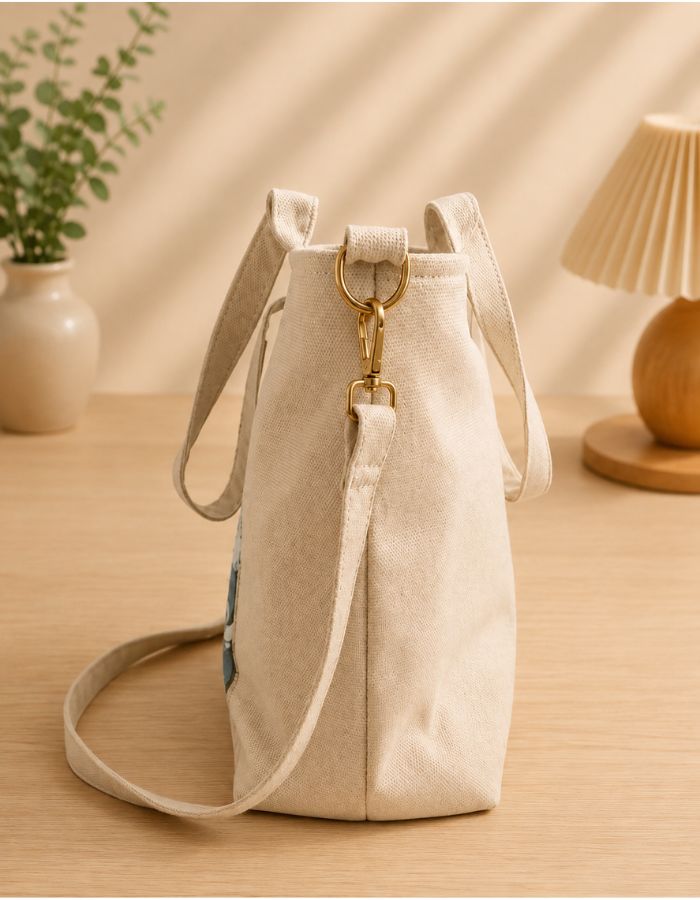 Anya Forger Anime Hand-Painted Shoulder Bag Left Side