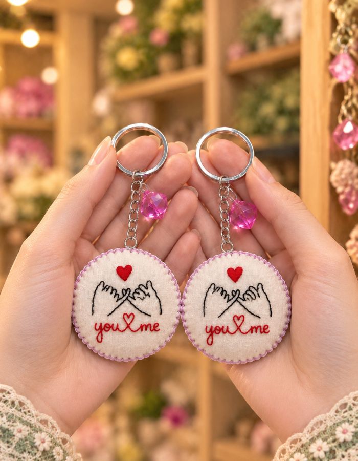 Cute Matching Couple Keychains