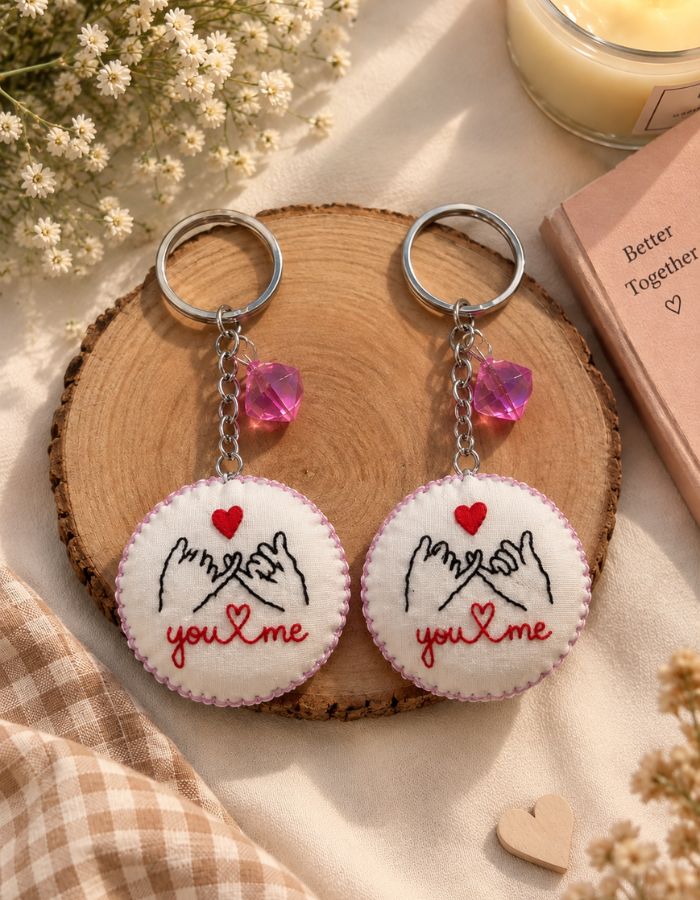 Cute Matching Couple Keychains