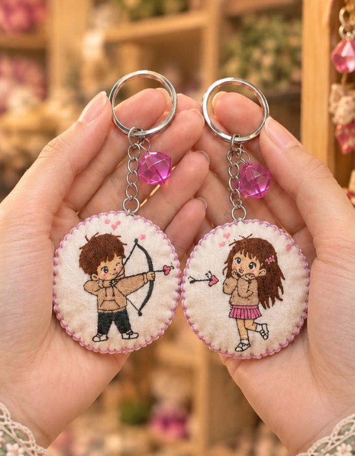 Cute Matching Couple Keychains
