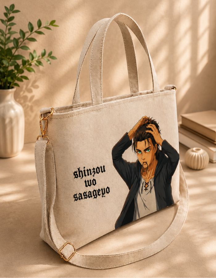 Eren Anime Hand-Painted Shoulder Bag For Girls