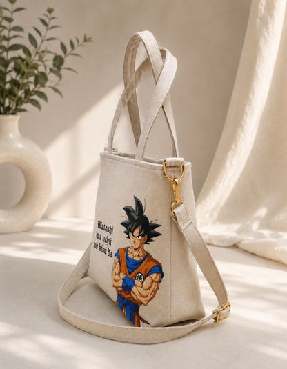 Goku Anime Hand-Painted Shoulder Bag For Girls