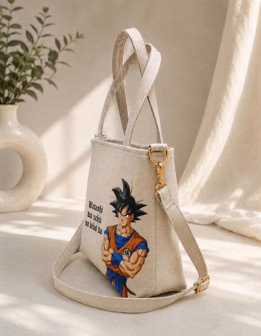 Goku Anime Hand-Painted Shoulder Bag For Girls