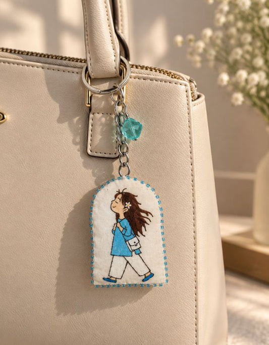 Self Motivating Hand-Painted Key Chain
