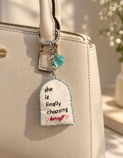 Self Motivating Hand-Painted Key Chain