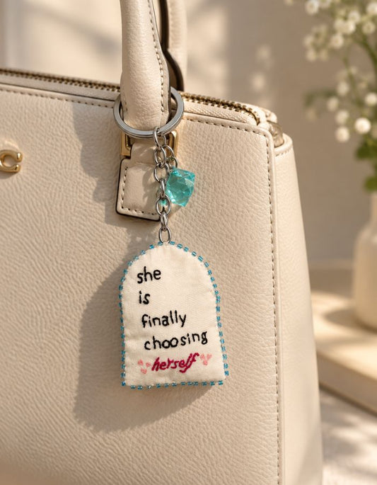 Self Motivating Hand-Painted Key Chain