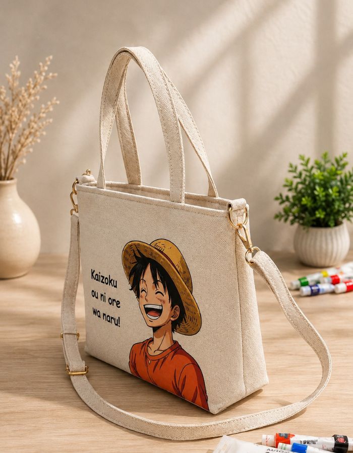 Monkey D. Luffy Anime Hand-Painted Shoulder Bag For Girls