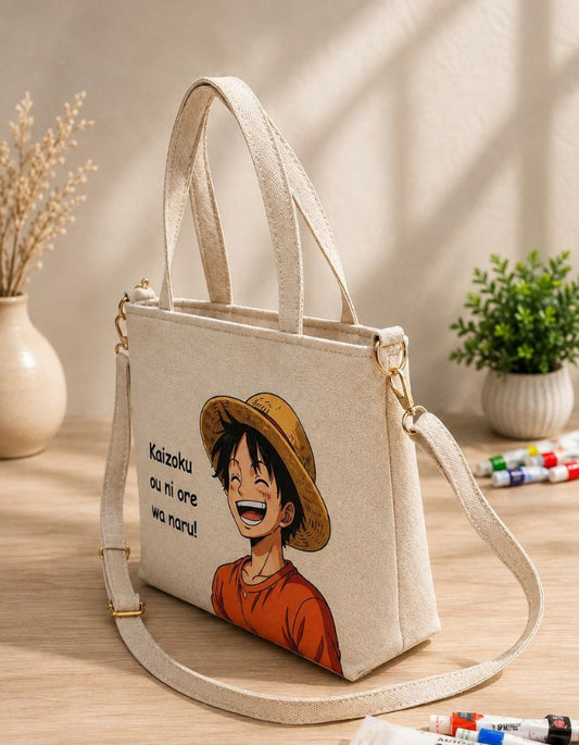 Monkey D. Luffy Anime Hand-Painted Shoulder Bag For Girls